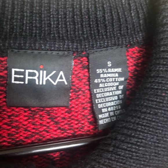 Erika S Christmas Sweater Snowman Santa Party Knit - Picture 3 of 6